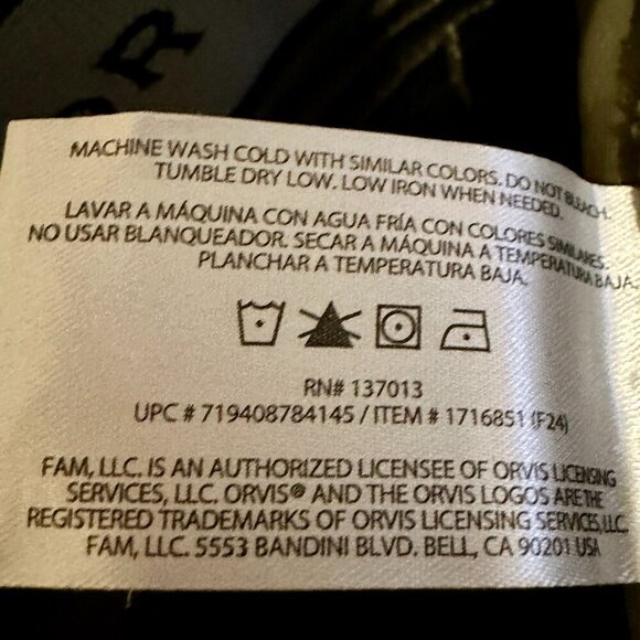 New Orvis Tech Pants Men's Size W38 X L30 Gray Water Resistant Stretch Fabric - Picture 10 of 11